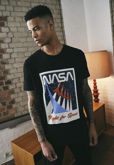 NASA moška majica Fight for space, črna