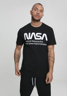 NASA moška majica Wormlogo, črna