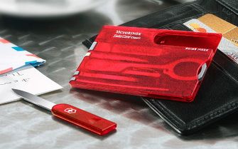 Victorinox SwissCard večnamenska kartica 10v1 rdeča