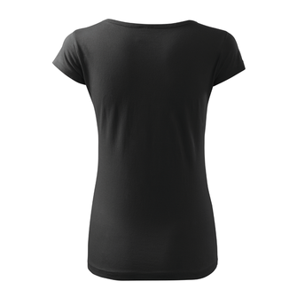 DRAGOWA ženska kratka majica punisher, črna 150g/m2