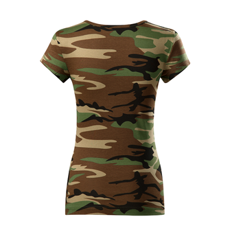 DRAGOWA ženska vojaška majica, kamuflažna 150g/m2