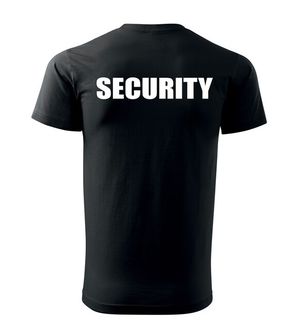 DRAGOWA majica z napisom SECURITY,  črna