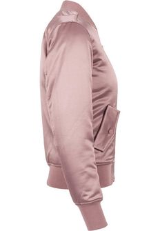 Urban Classics ženska satenasta bomber jakna, staro roze
