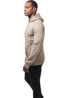 Urban Classics moški pulover s kapuco , barva peska