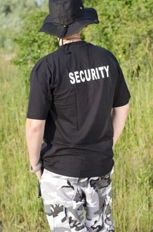 MFH majica z napisom security črna, 160 g/m2