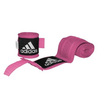 Adidas elastične bandaže za boks 450cm, roza barve