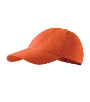 Malfini 6P otroška kapa s šiltom, oranžna, 380g/m2
