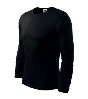 Malfini Fit-T majica z dolgimi rokavi, črna, 160g/m2