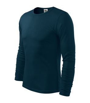 Malfini Fit-T majica z dolgimi rokavi, temno modra, 160g/m2