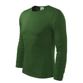 Malfini Fit-T majica z dolgimi rokavi, zelena, 160g/m2