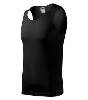 Malfini črna moška majica brez rokavov, 160g/m2