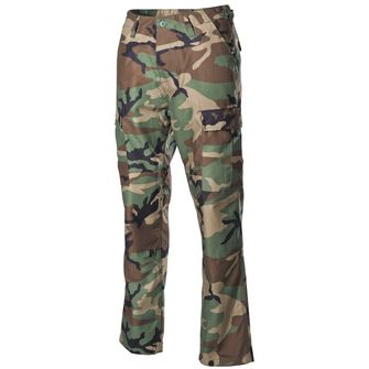 MFH taktične hlače US Combat BDU z ojačanim sedežem in koleni, gozdne barve