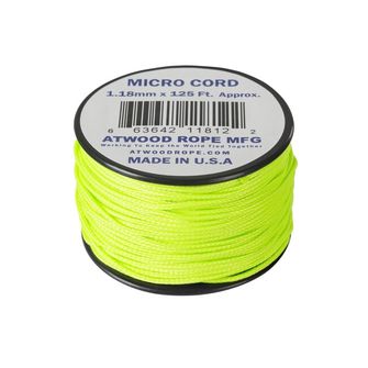 ATWOOD® Mikro vrv (125 čevljev) - neonsko zelen (MCCB24)