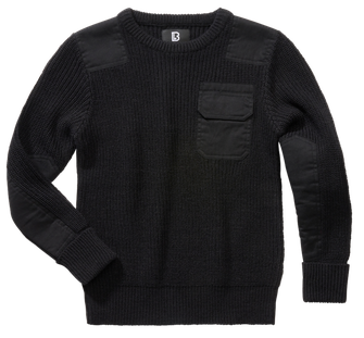Branditov otroški pulover BW, črne barve