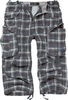 Brandit Industry Vintage 3/4 kratke hlače, temno sivo/vijolične barve