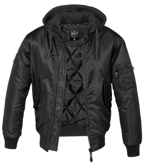 Brandit MA1 Hooded bomber jakna, črna