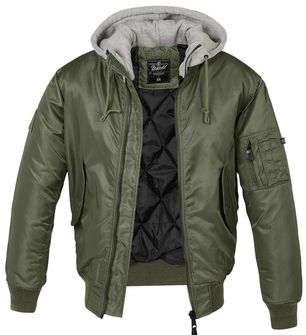 Brandit MA1 Hooded bomber jakna, olivno zelena