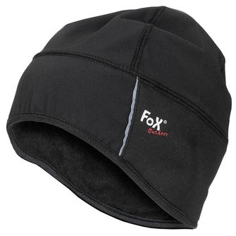 Fox Outdoor softshell nepremočljiva kapa, črna
