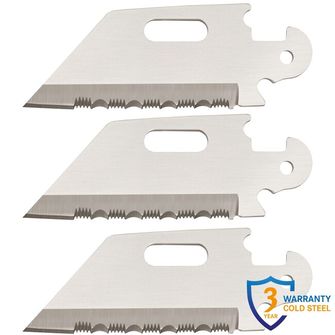 Nož za zapiranje Cold Steel Click N Cut (3 pakiranja uporabnih rezil z nazobčanim robom)