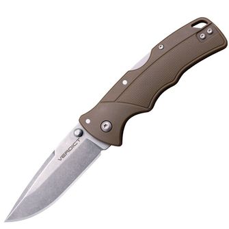 Nož za zapiranje Cold Steel VERDICT SPEAR POINT 4116SS FDE GFN HANDLE