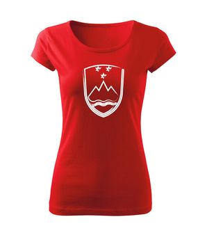 DRAGOWA ženska majica Grb Slovenije, rdeča