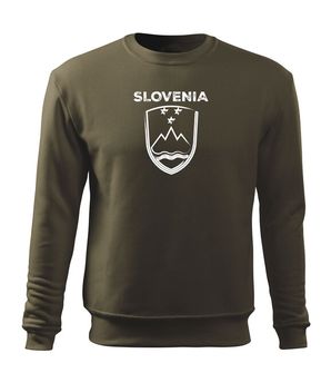 DRAGOWA moški pulove Grb Slovenije z napisom, olivová