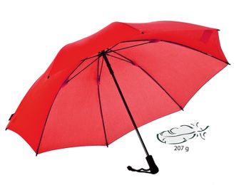 EuroSchirm Swing Liteflex robusten in neuničljiv dežnik, rdeč