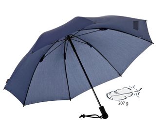 EuroSchirm Swing Liteflex robusten in neuničljiv dežnik, moder