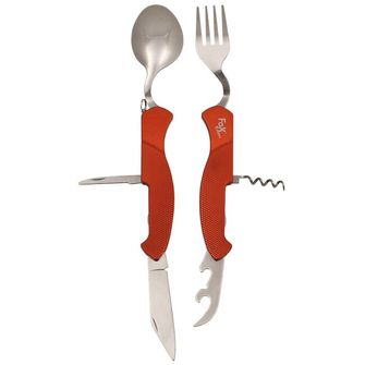 Fox Outdoor Set žepnih nožev 6 v 1, deljiv, rdeč