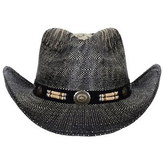 Fox Outdoor Slamnati klobuk Texas s trakom za klobuk, črno-rjav