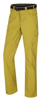 HUSKY ženske outdoor hlače Kahula L, rumeno-zelene