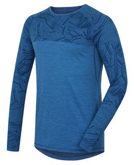 Husky Merino termalno perilo Moška majica z dolgimi rokavi temno modra