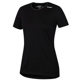 Husky Merino termalno spodnje perilo T-shirt kratka ženska črna