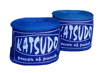Katsudo elastične bandaže za boks 250cm, modre barve