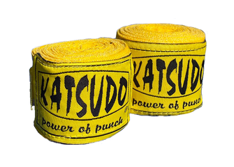 Katsudo elastične bandaže za boks 250cm, rumene barve