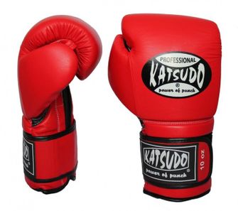 Katsudo boksarske rokavice Profesional II, rdeče barve