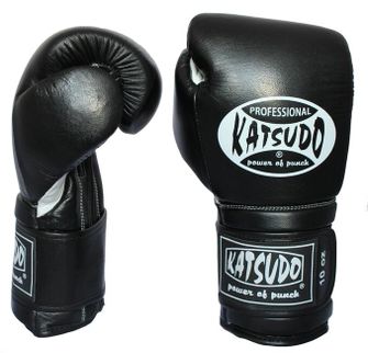 Katsudo boksarske rokavice Profesional II, črne barve