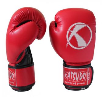 Katsudo boksarske rokavice Punch, rdeče barve