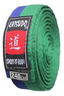 Katsudo Judo pas, zeleno-moder