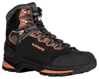 Pohodniški čevlji Lowa Camino Evo GTX, črna/oranžna