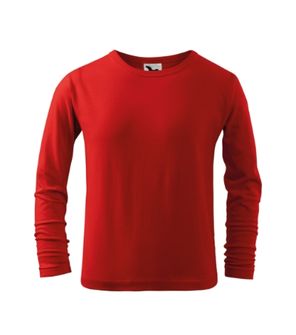Malfini Fit-T LS otroška majica z dolgimi rokavi, rdeča