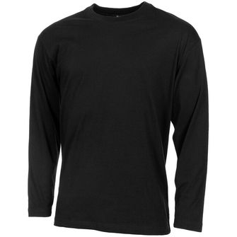 MFH Ameriška majica z dolgimi rokavi, črna, 170 gsm