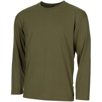 MFH Ameriška majica z dolgimi rokavi, OD zelena, 170 g/m²