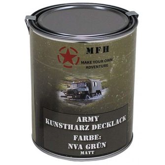 MFH army barva NVA zelena mat, 1 liter