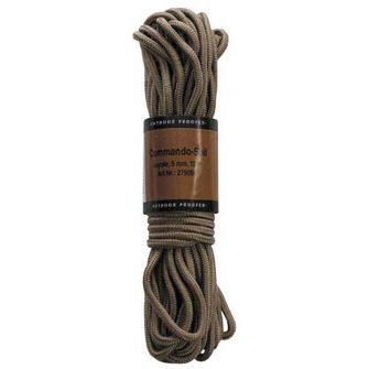 MFH najlonska vrv, 15 metrov, 5mm, coyote