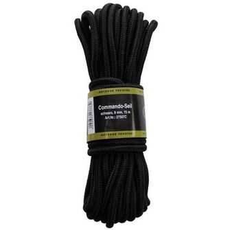 MFH najlonska vrv, 15 metrov, 7mm, črna