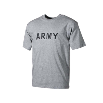 MFH majica z napisom army sive barve, 160g/m2