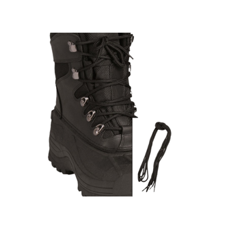Mil-Tec Pe vezalke za čevlje, črne, 180cm