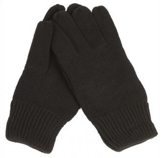 Mil-Tec pletene rokavice, črne barve