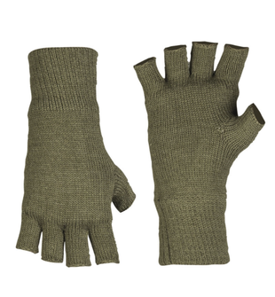 Mil-tec pletene rokavice Thinsulate™ brez prstov, olivne